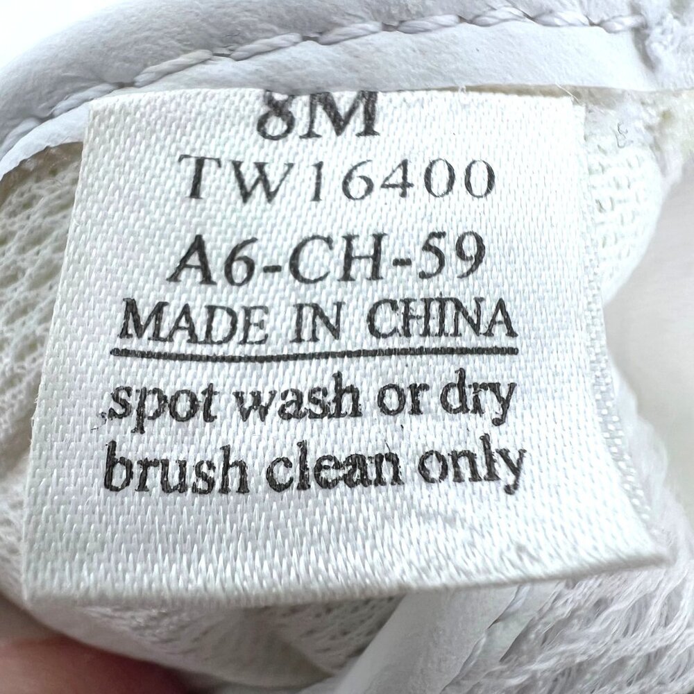 Tommy Hilfiger White Mesh & Leather Lace-Up Sneakers Womens Shoes Size 8M - Picture 2 of 14